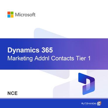 Dynamics 365 Marketing Další kontakty Úroveň 1 (NCE)