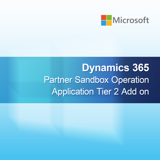 Dynamics 365 Partner Sandbox Provozní Aplikační Vrstva 2 Přídavek
