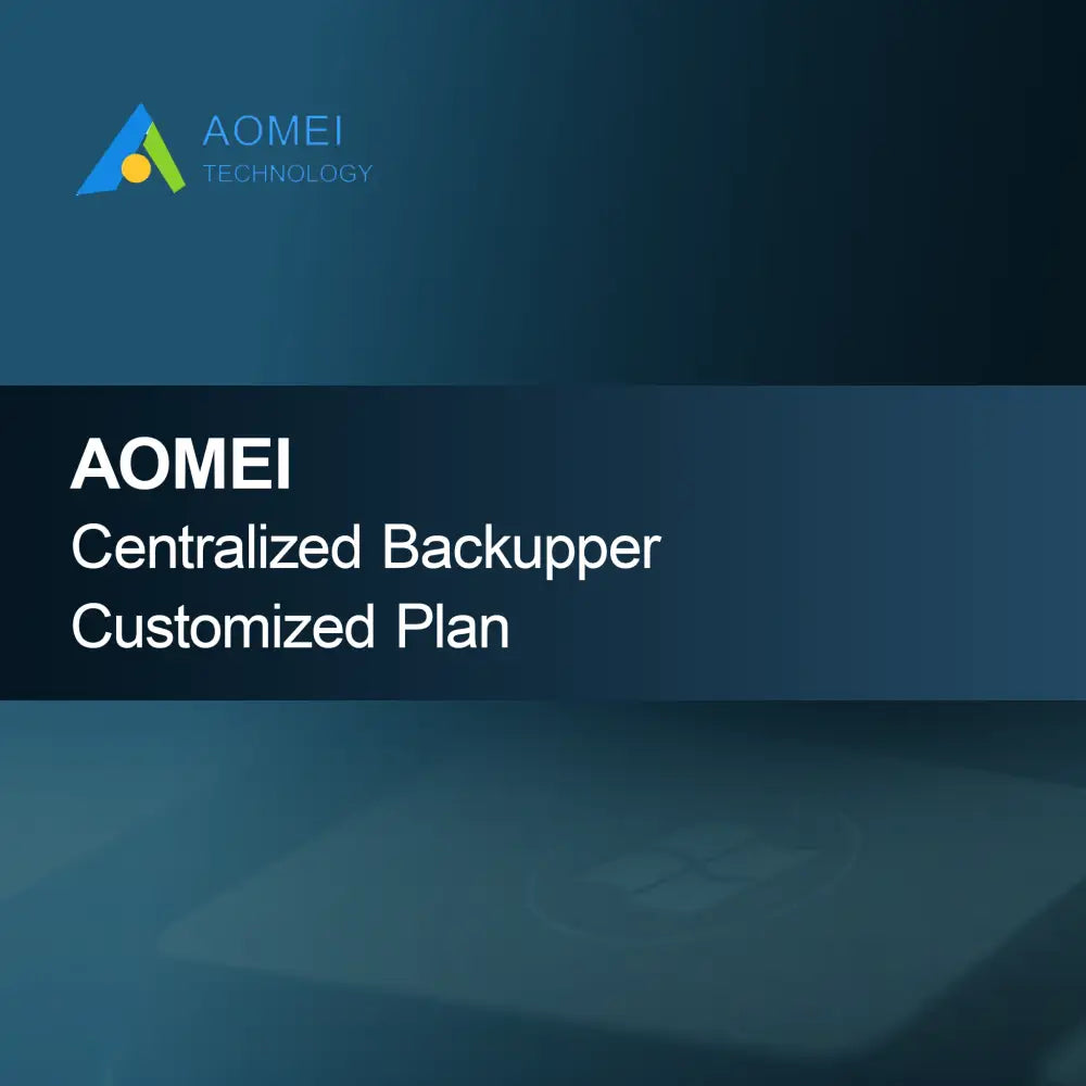AOMEI Centralized Backupper Přizpůsobený plán
