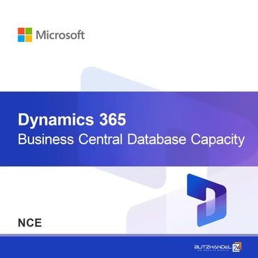Kapacita databáze Dynamics 365 Business Central (NCE)
