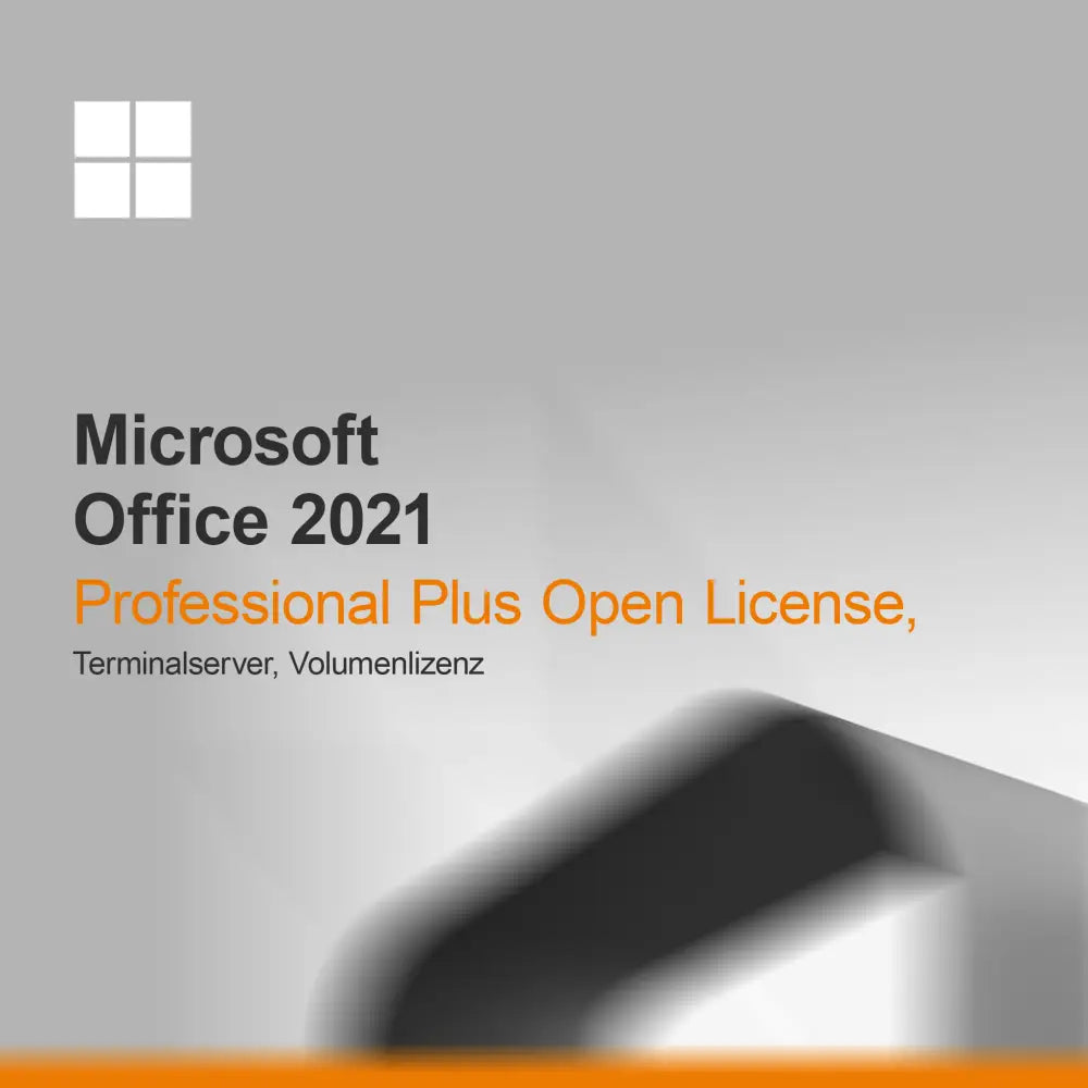 Microsoft Office 2021 Professional Plus Licence Open, serveur terminal, licence en volume