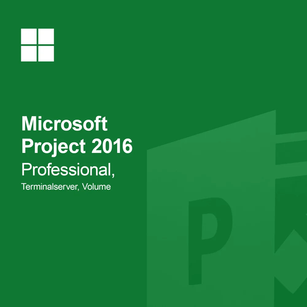 Microsoft Project 2016 Professional, Terminal Server, Volume
